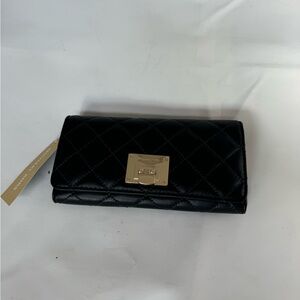 New Michael Kors black leather wallet